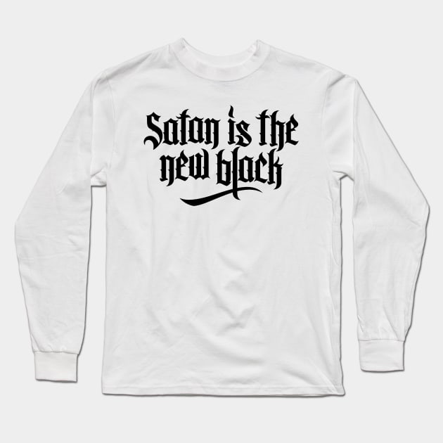 Satan is the new black No.2 (black) Long Sleeve T-Shirt by Mystic-Land